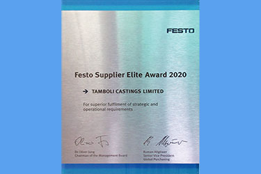 TCL awarded Festo Supplier Elite Award